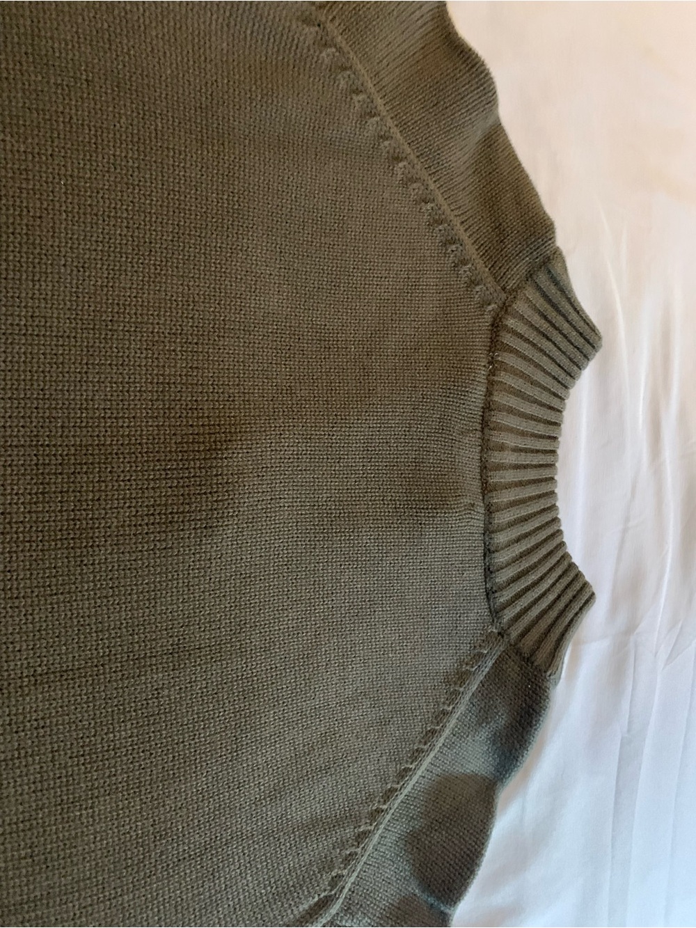 Izod Black Zip Mock Sweater with Mustard and Cream Fair Isle - Picture 8 of 8